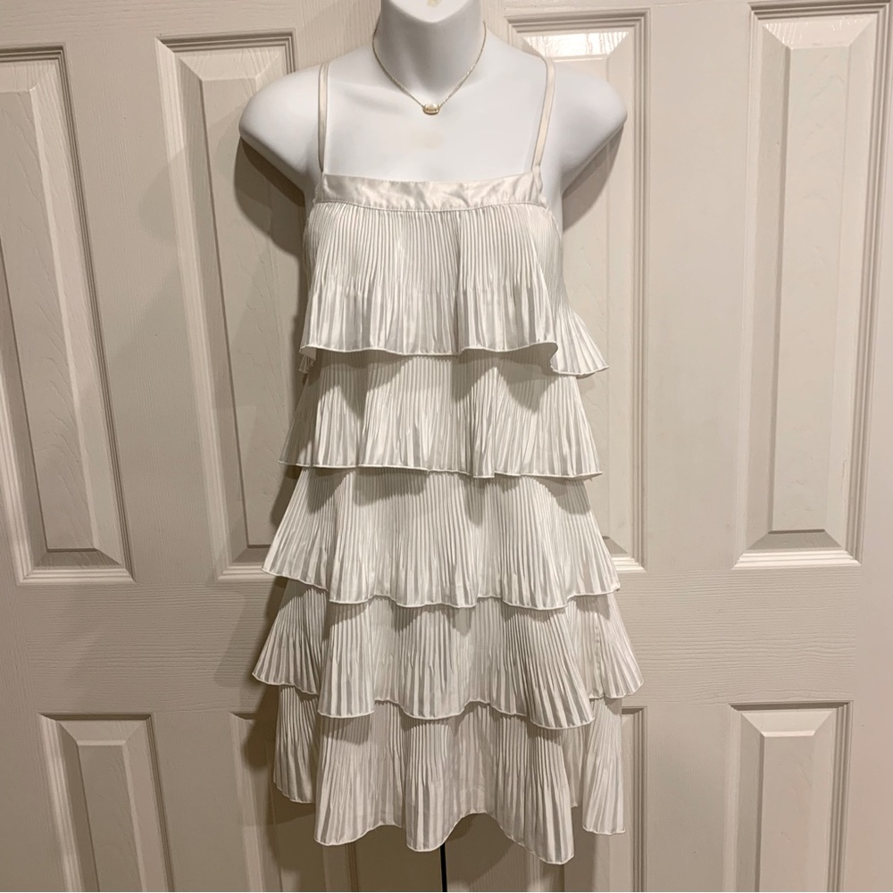 White Gathered and Layered Dress ❤️New Listing❤️